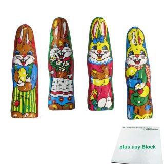 Storz Schokoladen Osterhäschen massiv (140Stk à 5,5g) + usy Block