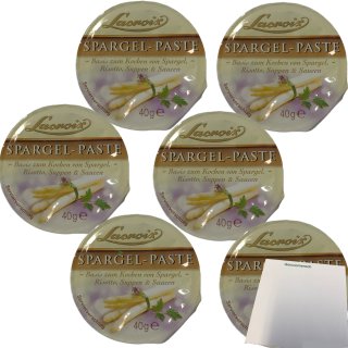 Lacroix Spargel Paste 6er Pack (6x40g Becher) + usy Block