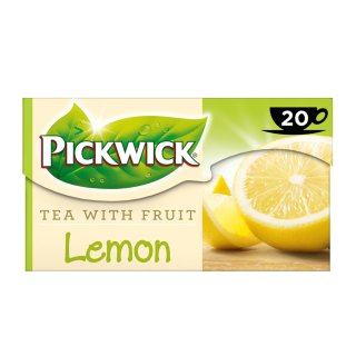 Pickwick Tea with Fruit Lemon (Schwarzer Tee mit Zitrone Teebeutel) 100% natural (20x1,5g)
