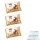 Witors Mini Ovetti Latte 3er Pack (3x Schokoeier mit Haselnusscreme, 1kg Packung) + usy Block