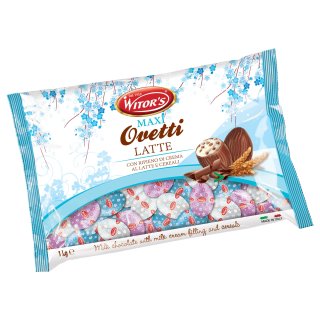 Witors Maxi Ovetti Latte (Schokoeier mit Milchcreme, 1kg Packung)