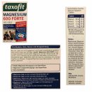 taxofit Magnesium 600 Forte 6er Pack (180 Tabletten, 6x50,4g Packung) + usy Block