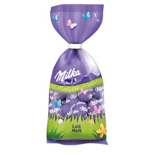 Milka Schokoladen Eier Lait Melk (100g Beutel)