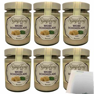 Brinkers Chocolate Symphony No 3 Creme Weiße Schokolade 6er Pack (6x270g Glas) + usy Block