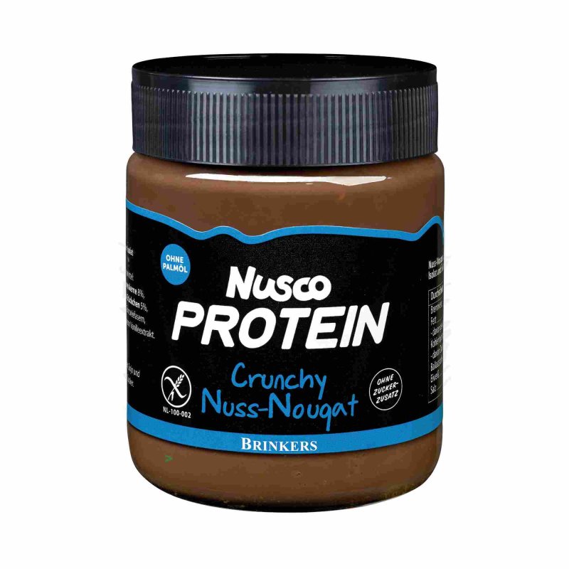 Brinkers Nusco Protein Crunchy Nuss Nougat Aufstrich 6er Pack (6x270g