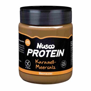 Brinkers Nusco Protein Crunchy Karamell-Meersalz Aufstrich (270g Glas)