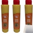 Hela Salad & Sandwich Dressing Honing Mosterd 3er Pack (3x800ml Flasche Honig Senf Dressing) + usy Block