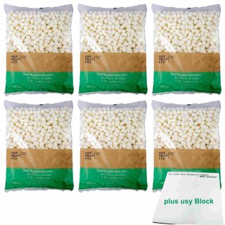 Alex Meijer Zachte Mintkussentjes Mini 6er Pack (6x1kg Beutel weiche Pfefferminzbonbons) + usy Block