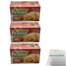 Pickwick Schwarztee mit karamellisierter Birne 3er Pack (3x 20x1,5g Teebeutel) + usy Block