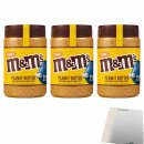 m&ms Peanut Butter 3er Pack (3x320g Glas) + usy Block