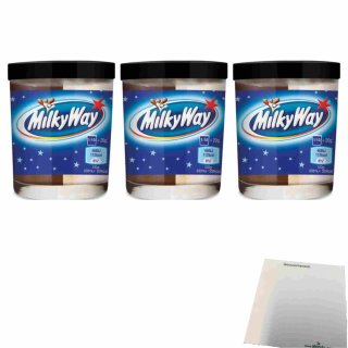 Milky Way Brotaufstrich 3er Pack (3x200g Glas) + usy Block