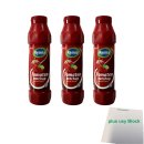 Remia Gewürz-Sauce Tomaten Ketchup 3er Pack (3x 800ml Tube) + usy Block