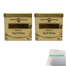 Twinings Original loser Tee Earl Grey Tea 2er Pack (2x 200g Metalldose) + usy Block