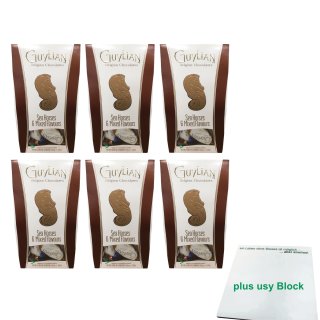 Guylian Sea Horses 6er Pack (6x Seepferdchen Pralinen, 124g Packung) + usy Block