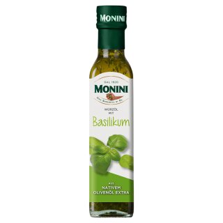 Monini Extra Virgin Olive Oil Basilikum (250ml Flasche)
