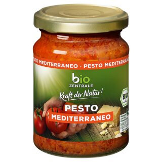 biozentrale Pesto Mediterraneo (125g Glas)