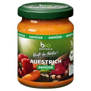 biozentrale Aufstrich Gemüse (125g Glas)