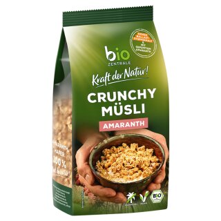 biozentrale Crunchy Müsli Amaranth (375g Packung)