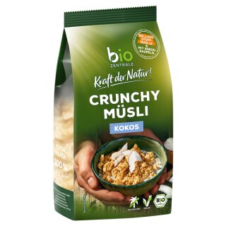 biozentrale Crunchy Müsli Kokos (375g Packung)