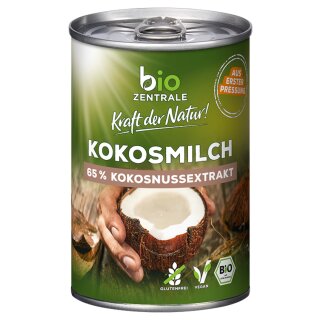 biozentrale Kokosmilch (400ml Dose)