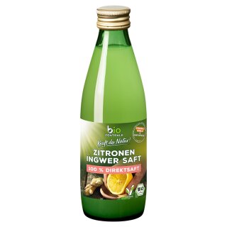 biozentrale Zitronen Ingwer Saft (250ml Flasche)