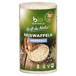 biozentrale Reiswaffeln Meersalz (1x100g Packung)