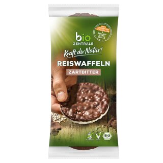 biozentrale Reiswaffeln Zartbitter (100g Packung)