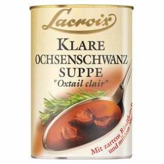 Lacroix Klare Ochsenschwanz-Suppe "Oxtail clair" (1x400ml Dose)
