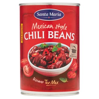 Santa Maria Soft Mexican Chili Beans (410g Dose)