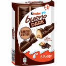 Kinder bueno DARK Limited Edition 6er Pack (6x 6 Riegel, 129g Packung) + usy Block