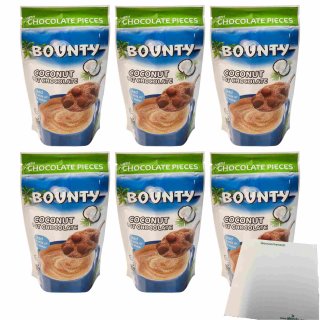 Bounty Coconut Hot Chocolate Getränkepulver 6er Pack (6x140g Beutel) + usy Block