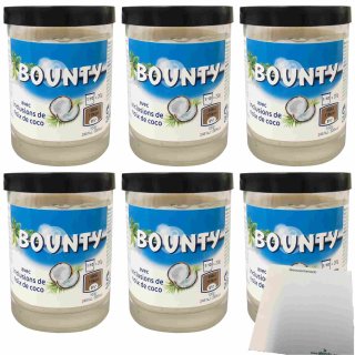 Bounty Brotaufstrich mit Kokosnussflocken 6er Pack (6x200g Glas) + usy Block