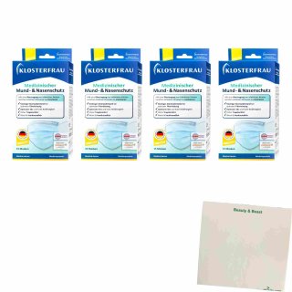 Klosterfrau Medizinischer Mund- & Nasenschutz 4er Pack (4x15 St) + usy Block