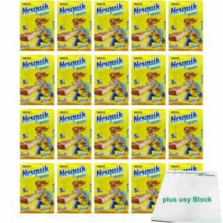 Nesquik Wafer 20er Pack (20x95g Packung) + usy Block