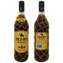 Terry Centenario 30% vol. 3er Pack (3x1l Flasche Brandy aus Spanien) + usy Block