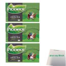 Pickwick Original English Intense Schwarztee 3er Pack (3x 20x2g Teebeutel) + usy Block
