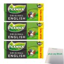 Pickwick Original English Intense Vorteilspackung 3er Pack (3x 40x4g Teebeutel) + usy Block