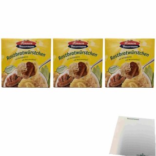 Sonnen Bassermann Rostbratwürstchen 3er Pack (3x480g Packung) + usy Block
