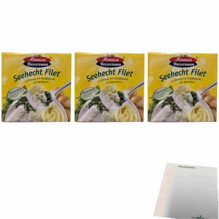 Sonnen Bassermann Seehecht Filet 3er Pack (3x400g Packung) + usy Block
