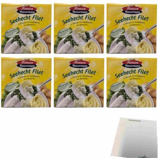 Sonnen Bassermann Seehecht Filet 6er Pack (6x400g Packung) + usy Block