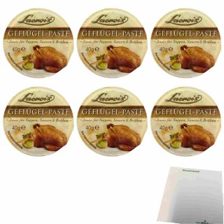 Lacroix Geflügel Paste 6er Pack (6x40g Becher) + usy Block