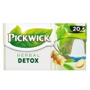 Pickwick Herbal Detox 6er Pack (Kräutertee mit Ingwer 6x 20x2g) + usy Block