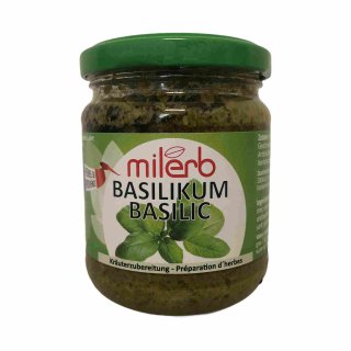 Milerb Basilikum Kräuterzubereitung (200g Glas)