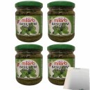 Milerb Basilikum Kräuterzubereitung 4er Pack (4x200g Glas) + usy Block