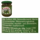 Milerb Basilikum Kräuterzubereitung 4er Pack (4x200g Glas) + usy Block