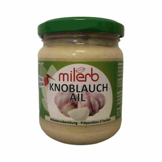 Milerb Knoblauch Kräuterzubereitung (200g Glas)