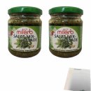Milerb Salat Mix Kräuterzubereitung 2er Pack (2x200g Glas) + usy Block
