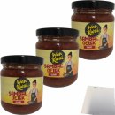 Wan Kwai Sambal Oelek rot 3er Pack (3x200g Glas) + usy Block