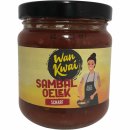 Wan Kwai Sambal Oelek rot 3er Pack (3x200g Glas) + usy Block