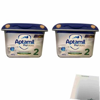 Milupa Aptamil Profutura 2 Folgemilch nach dem 6. Monat 2er Pack (2x800g Dose) + usy Block